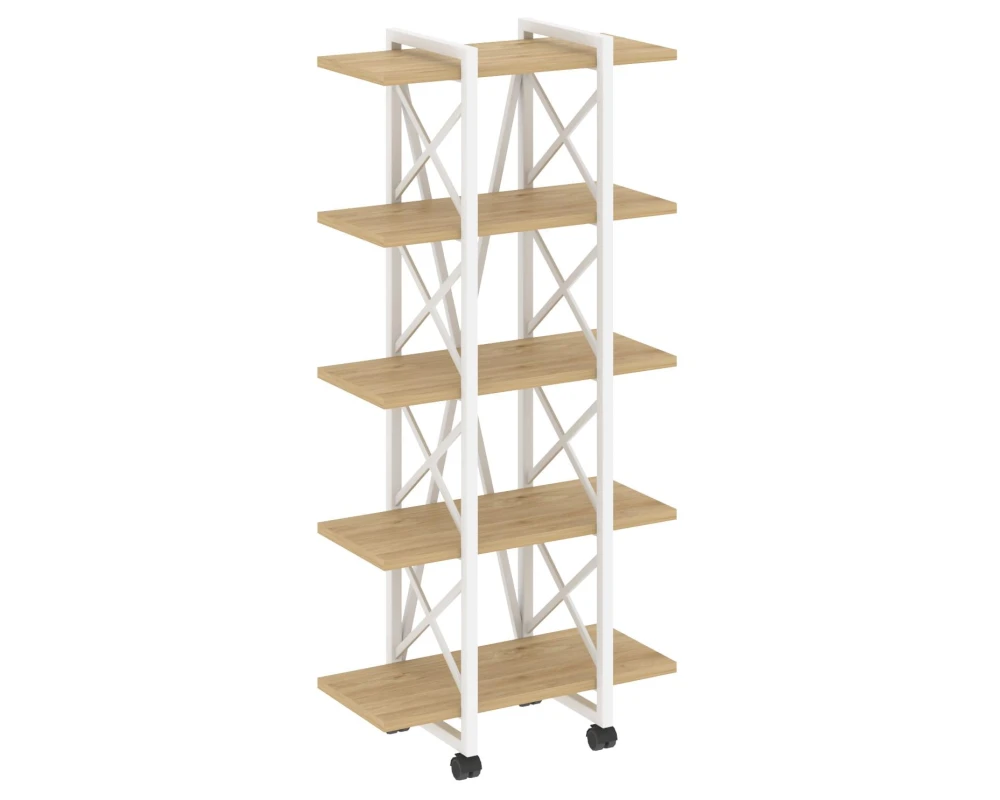 Стеллаж на колесных опорах - 5полок V 800х400х1704 Лофт / Loft