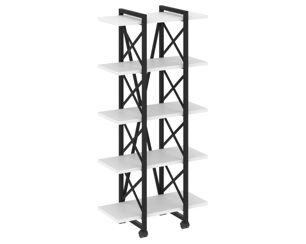 Стеллаж на колесных опорах - 5полок V 800х400х1704 Лофт / Loft