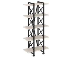 Стеллаж на колесных опорах - 5полок V 800х400х1704 Лофт / Loft images