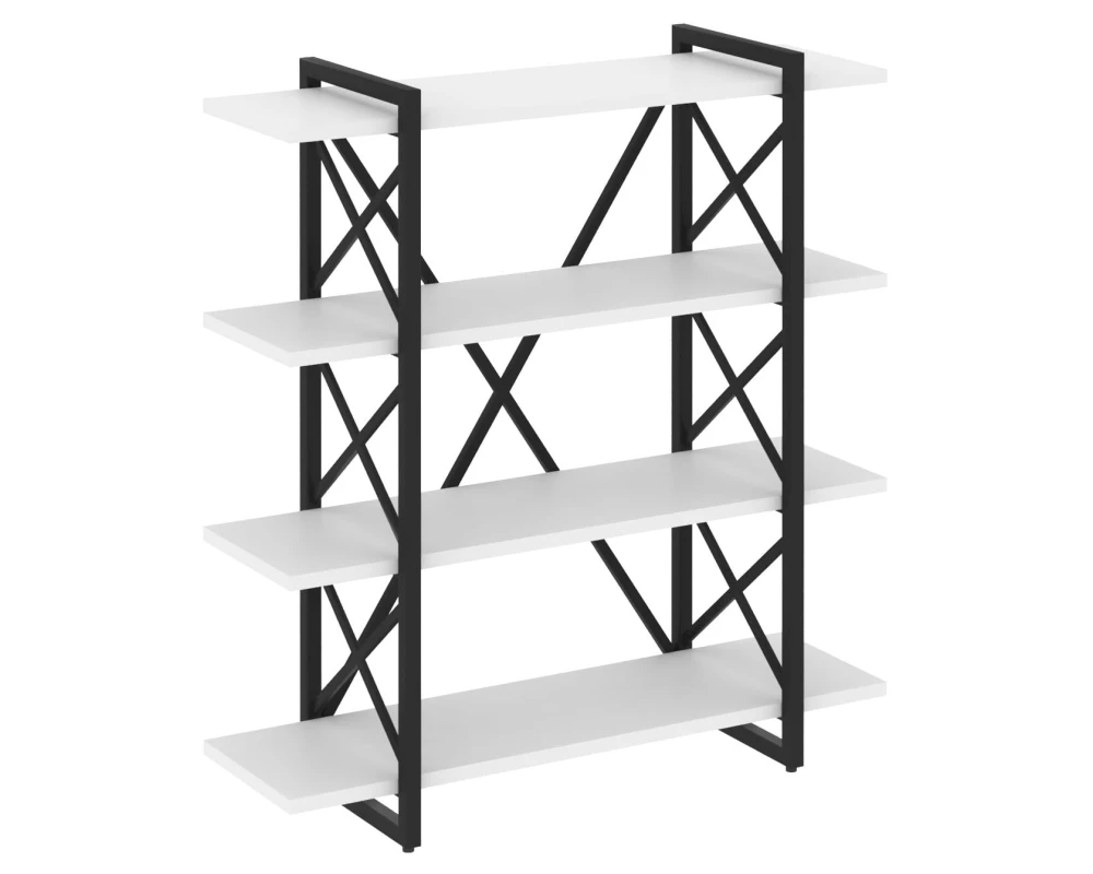 Стеллаж на регулируемых опорах - 4 полки 1200х400х1280 Лофт / Loft