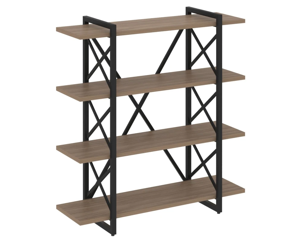 Стеллаж на регулируемых опорах - 4 полки 1200х400х1280 Лофт / Loft