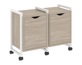 Тумба на колесных опорах наборная. Вариант №2 970х460х767 Лофт / Loft images