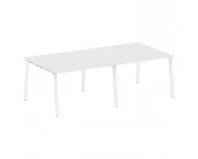 Переговорный стол (2 столешницы) на А-образном м/к 240x123,5x75 Метал Систем / Metal System images