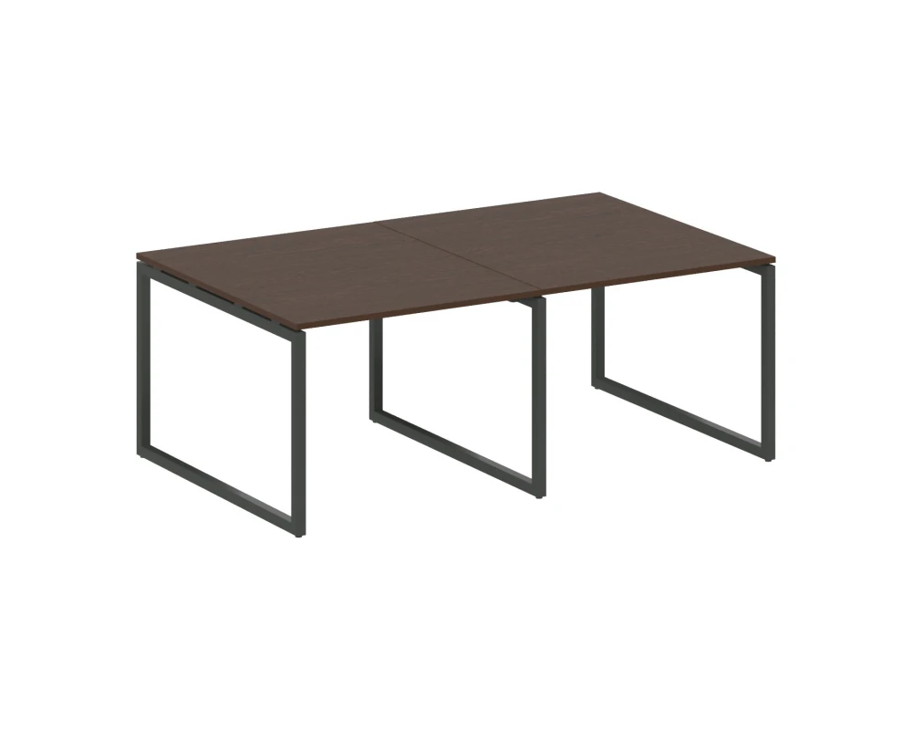 Перег. стол (2 столешницы) на О-образном м/к 2000x1235x750 Метал Систем Куатро 4х4 / Metal System Quattro 4x4