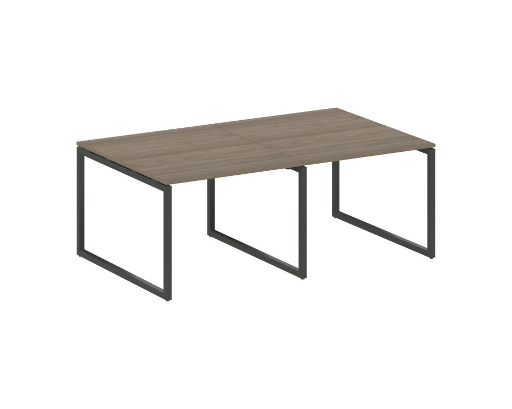 Перег. стол (2 столешницы) на О-образном м/к 2000x1235x750 Метал Систем Куатро 4х4 / Metal System Quattro 4x4