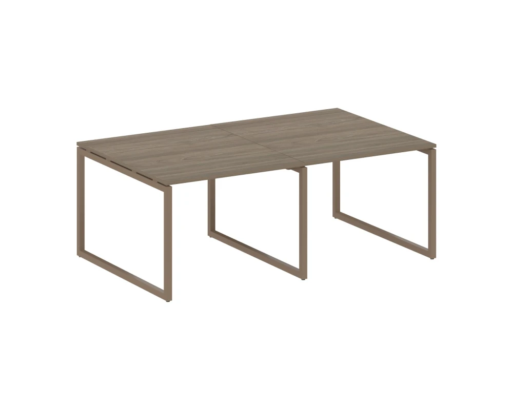 Перег. стол (2 столешницы) на О-образном м/к 2000x1235x750 Метал Систем Куатро 4х4 / Metal System Quattro 4x4