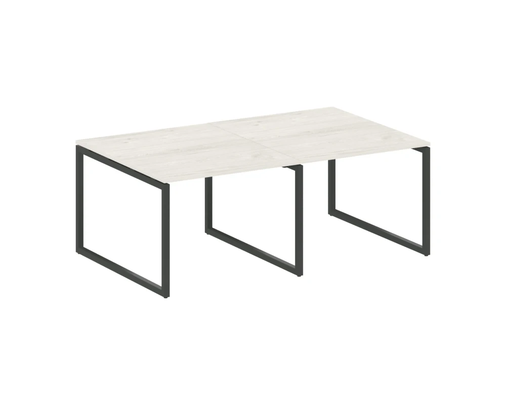 Перег. стол (2 столешницы) на О-образном м/к 2000x1235x750 Метал Систем Куатро 4х4 / Metal System Quattro 4x4