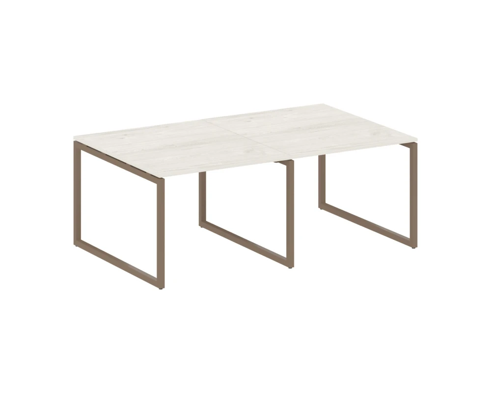 Перег. стол (2 столешницы) на О-образном м/к 2000x1235x750 Метал Систем Куатро 4х4 / Metal System Quattro 4x4