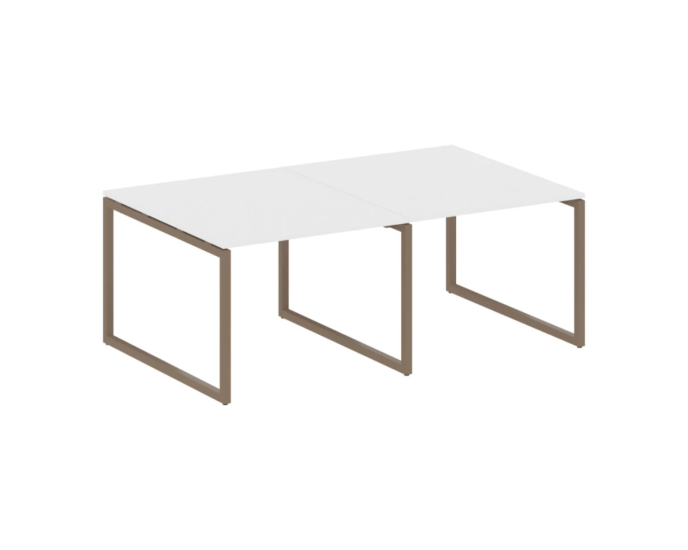 Перег. стол (2 столешницы) на О-образном м/к 2000x1235x750 Метал Систем Куатро 4х4 / Metal System Quattro 4x4