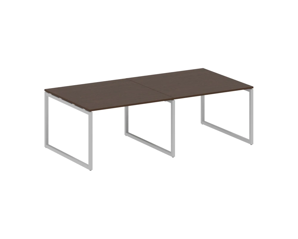 Перег. стол (2 столешницы) на О-образном м/к 2400x1235x750 Метал Систем Куатро 4х4 / Metal System Quattro 4x4