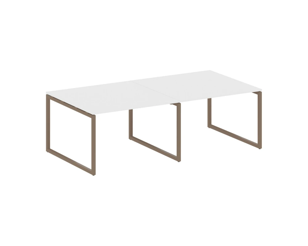 Перег. стол (2 столешницы) на О-образном м/к 2400x1235x750 Метал Систем Куатро 4х4 / Metal System Quattro 4x4