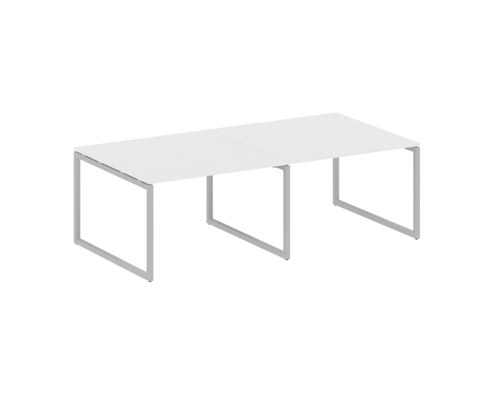 Перег. стол (2 столешницы) на О-образном м/к 2400x1235x750 Метал Систем Куатро 4х4 / Metal System Quattro 4x4