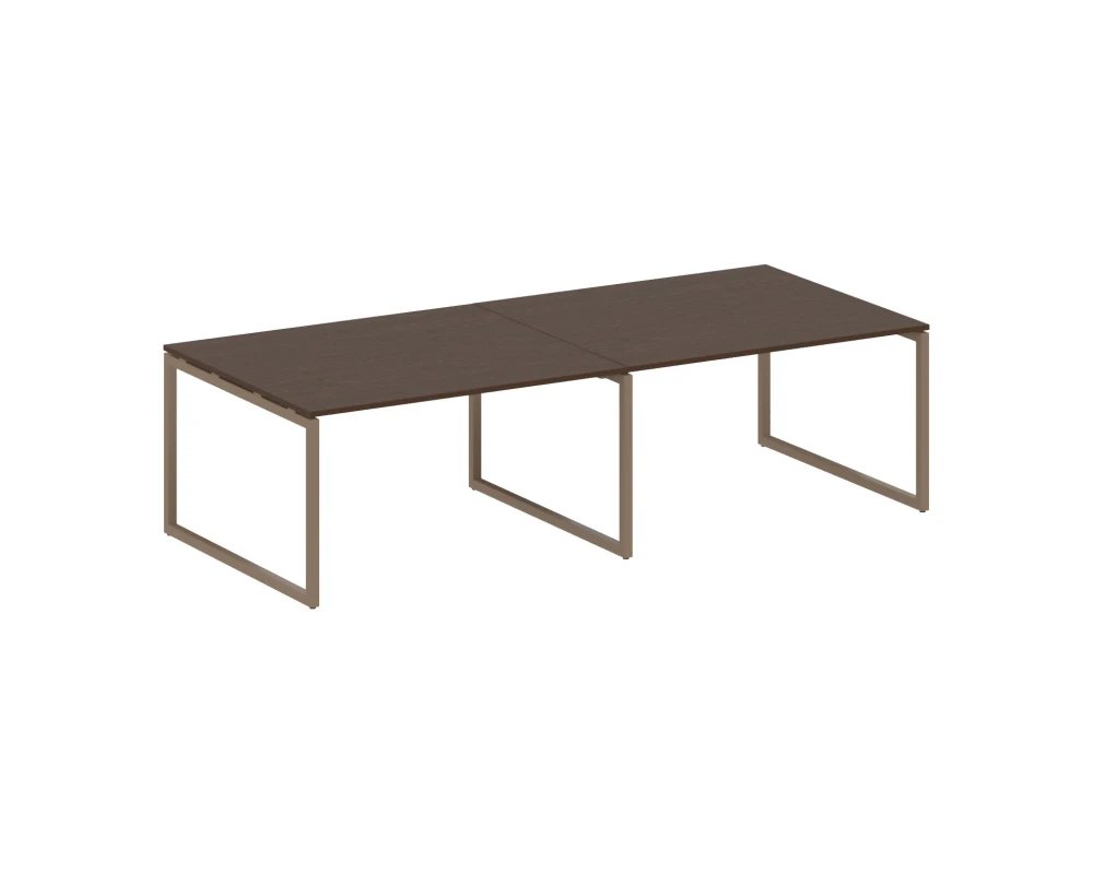 Перег. стол (2 столешницы) на О-образном м/к 2800x1235x750 Метал Систем Куатро 4х4 / Metal System Quattro 4x4