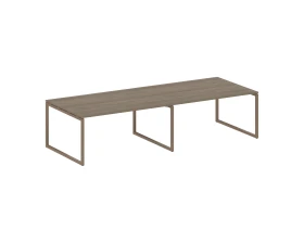 Перег. стол (2 столешницы) на О-образном м/к 3200x1235x750 Метал Систем Куатро 4х4 / Metal System Quattro 4x4 images