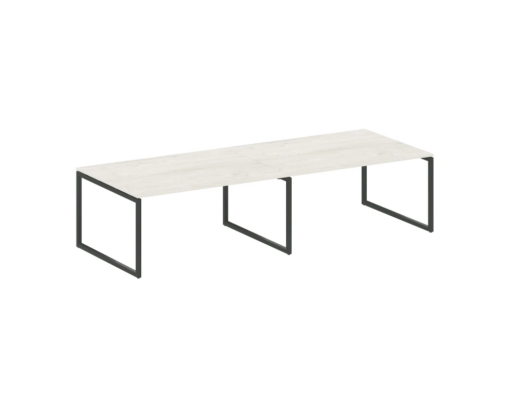 Перег. стол (2 столешницы) на О-образном м/к 3200x1235x750 Метал Систем Куатро 4х4 / Metal System Quattro 4x4