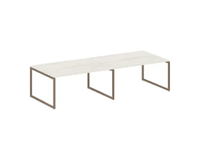 Перег. стол (2 столешницы) на О-образном м/к 3200x1235x750 Метал Систем Куатро 4х4 / Metal System Quattro 4x4 images