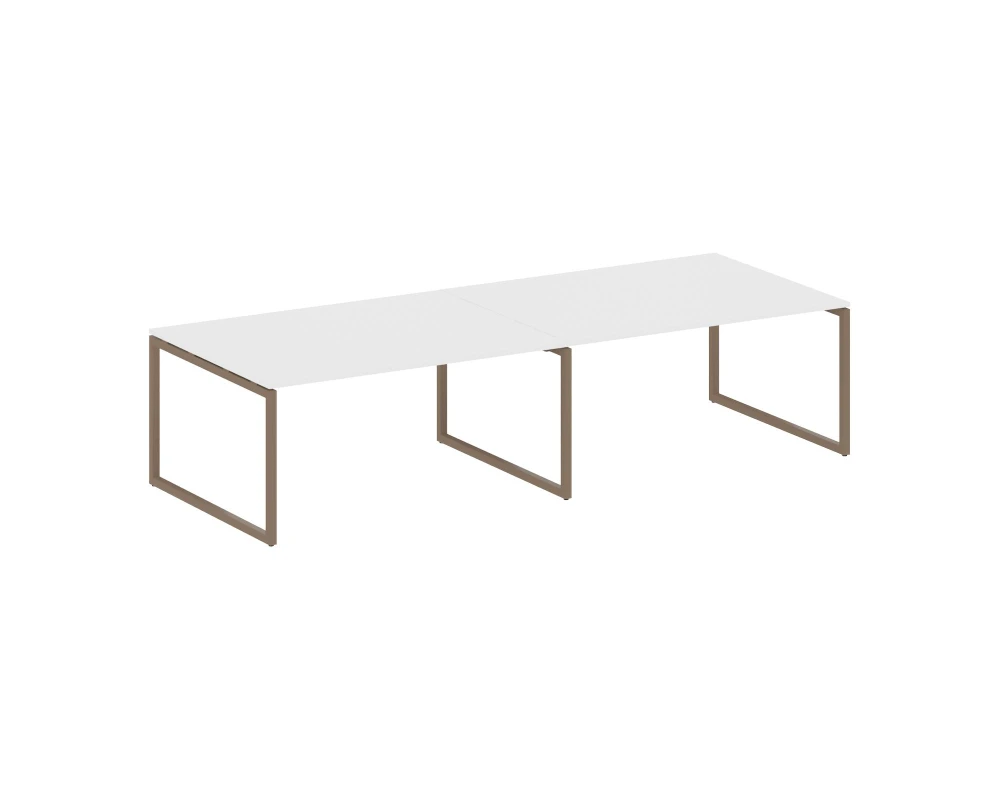 Перег. стол (2 столешницы) на О-образном м/к 3200x1235x750 Метал Систем Куатро 4х4 / Metal System Quattro 4x4