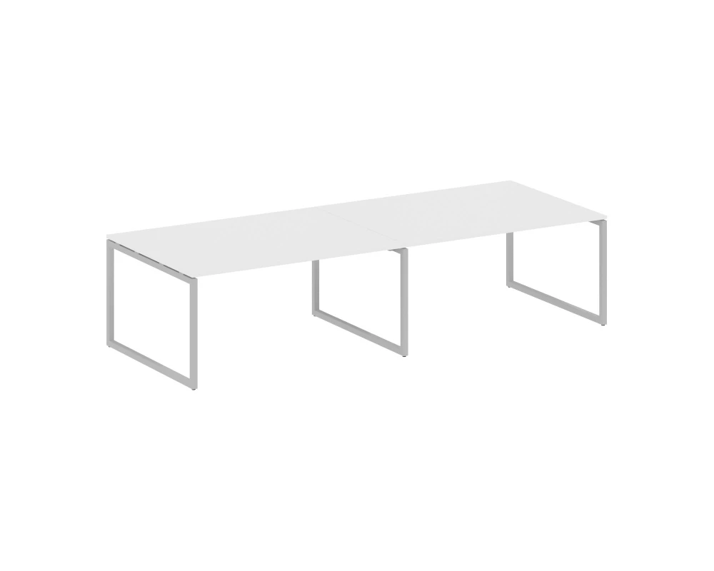 Перег. стол (2 столешницы) на О-образном м/к 3200x1235x750 Метал Систем Куатро 4х4 / Metal System Quattro 4x4