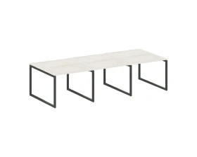 Перег. стол (3 столешницы) на О-оразном м/к 3000x1235x750 Метал Систем Куатро 4х4 / Metal System Quattro 4x4 images