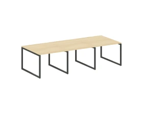 Перег. стол (3 столешницы) на О-оразном м/к 3000x1235x750 Метал Систем Куатро 4х4 / Metal System Quattro 4x4 images