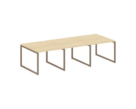 Перег. стол (3 столешницы) на О-оразном м/к 3000x1235x750 Метал Систем Куатро 4х4 / Metal System Quattro 4x4 images