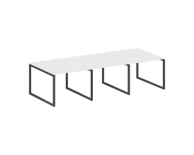Перег. стол (3 столешницы) на О-оразном м/к 3000x1235x750 Метал Систем Куатро 4х4 / Metal System Quattro 4x4 images