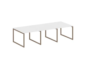 Перег. стол (3 столешницы) на О-оразном м/к 3000x1235x750 Метал Систем Куатро 4х4 / Metal System Quattro 4x4 images