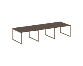 Перег. стол (3 столешницы) на О-оразном м/к 3600x1235x750 Метал Систем Куатро 4х4 / Metal System Quattro 4x4 images