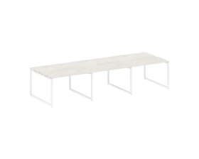 Перег. стол (3 столешницы) на О-оразном м/к 3600x1235x750 Метал Систем Куатро 4х4 / Metal System Quattro 4x4 images