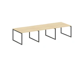 Перег. стол (3 столешницы) на О-оразном м/к 3600x1235x750 Метал Систем Куатро 4х4 / Metal System Quattro 4x4 images