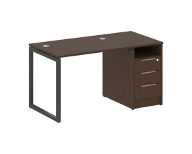 Рабочая станция с тумбой на О-образном м/к 1412x720x750 Метал Систем Куатро 4х4 / Metal System Quattro 4x4 images