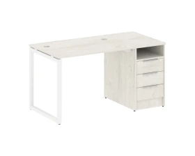 Рабочая станция с тумбой на О-образном м/к 1412x720x750 Метал Систем Куатро 4х4 / Metal System Quattro 4x4 images