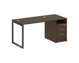 Рабочая станция с тумбой на О-образном м/к 1612x720x750 Метал Систем Куатро 4х4 / Metal System Quattro 4x4 images