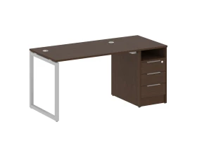 Рабочая станция с тумбой на О-образном м/к 1612x720x750 Метал Систем Куатро 4х4 / Metal System Quattro 4x4 images