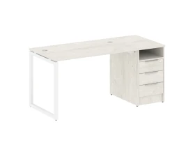 Рабочая станция с тумбой на О-образном м/к 1612x720x750 Метал Систем Куатро 4х4 / Metal System Quattro 4x4 images