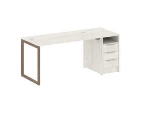 Рабочая станция с тумбой на О-образном м/к 1812x720x750 Метал Систем Куатро 4х4 / Metal System Quattro 4x4 images