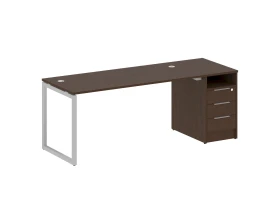 Рабочая станция с тумбой на О-образном м/к 2012x720x750 Метал Систем Куатро 4х4 / Metal System Quattro 4x4 images