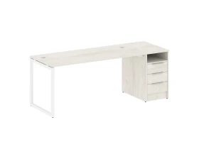 Рабочая станция с тумбой на О-образном м/к 2012x720x750 Метал Систем Куатро 4х4 / Metal System Quattro 4x4 images