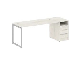 Рабочая станция с тумбой на О-образном м/к 2012x720x750 Метал Систем Куатро 4х4 / Metal System Quattro 4x4 images