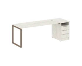 Рабочая станция с тумбой на О-образном м/к 2212x720x750 Метал Систем Куатро 4х4 / Metal System Quattro 4x4 images