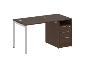 Рабочая станция с тумбой на П-образном м/к 1412x720x750 Метал Систем Куатро 4х4 / Metal System Quattro 4x4 images