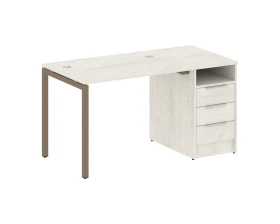 Рабочая станция с тумбой на П-образном м/к 1412x720x750 Метал Систем Куатро 4х4 / Metal System Quattro 4x4 images