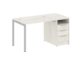 Рабочая станция с тумбой на П-образном м/к 1412x720x750 Метал Систем Куатро 4х4 / Metal System Quattro 4x4 images