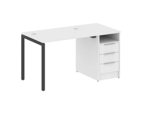 Рабочая станция с тумбой на П-образном м/к 1412x720x750 Метал Систем Куатро 4х4 / Metal System Quattro 4x4 images