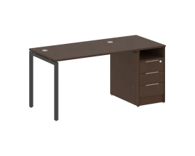 Рабочая станция с тумбой на П-образном м/к 1612x720x750 Метал Систем Куатро 4х4 / Metal System Quattro 4x4 images