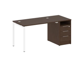 Рабочая станция с тумбой на П-образном м/к 1612x720x750 Метал Систем Куатро 4х4 / Metal System Quattro 4x4 images