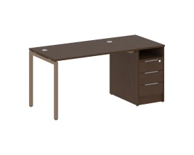 Рабочая станция с тумбой на П-образном м/к 1612x720x750 Метал Систем Куатро 4х4 / Metal System Quattro 4x4 images