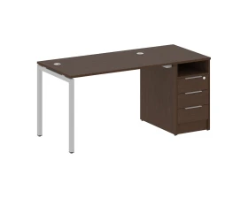 Рабочая станция с тумбой на П-образном м/к 1612x720x750 Метал Систем Куатро 4х4 / Metal System Quattro 4x4 images