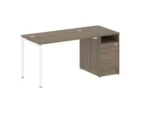 Рабочая станция с тумбой на П-образном м/к 1612x720x750 Метал Систем Куатро 4х4 / Metal System Quattro 4x4 images