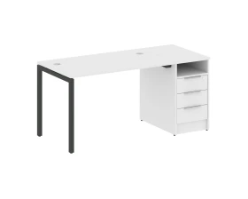 Рабочая станция с тумбой на П-образном м/к 1612x720x750 Метал Систем Куатро 4х4 / Metal System Quattro 4x4 images